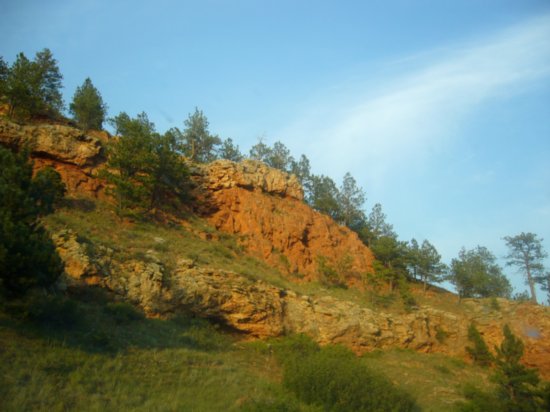 Lovely coloured rock formation