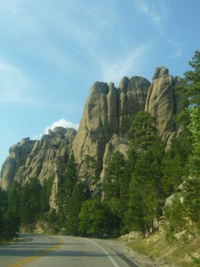 Wrinkled rock formation