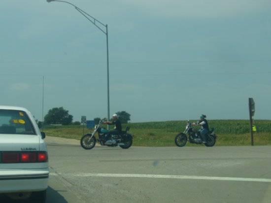 15 Bikers not wearing helmets!