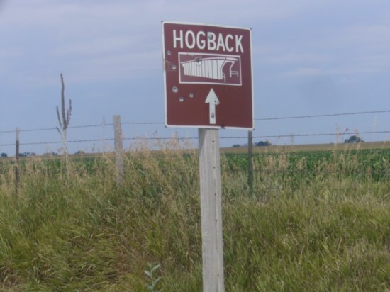 13 Bullet riddled sign to Hogback Bridge