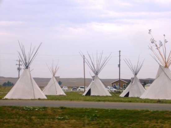 Teepees in Butte, Montana