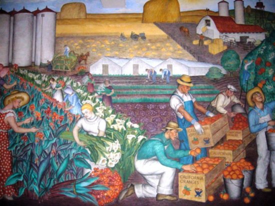 One of the Murals inside Coit tower