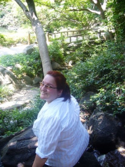 Melissa in Japanese garden