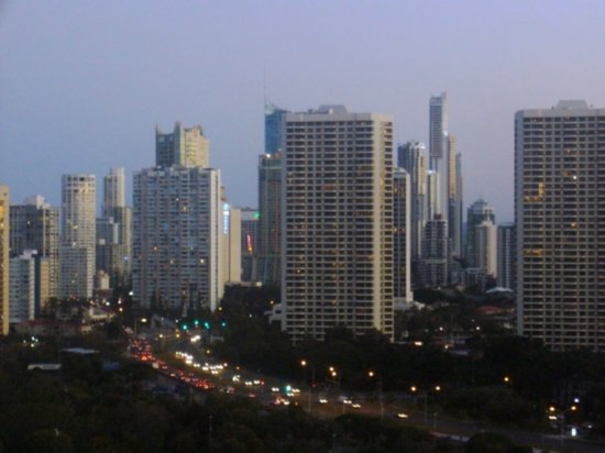 View of Surfers Paradise from our rooftop