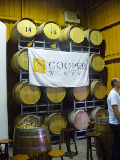 Barrels of wine