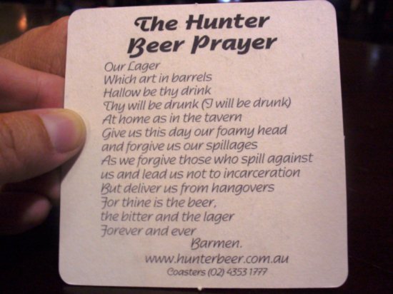 Hunter Beer Prayer