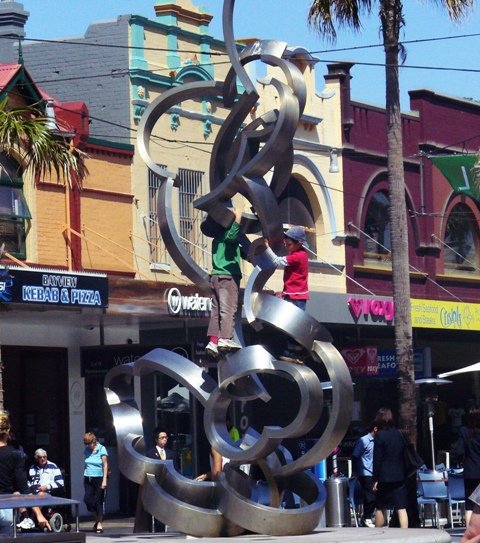 Manly sculpture, or playground?