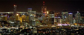 View of Brisbane from The Summit, Mt Cootha