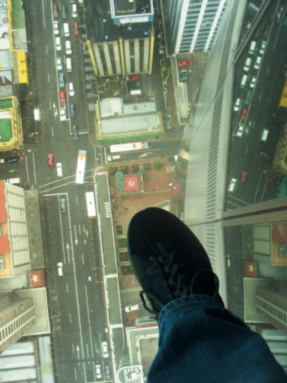 Looking down from the Sky Tower