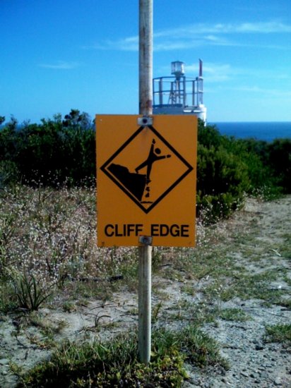 I wouldn't want to fall off this cliff!