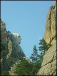 George Washington profile from Mt Rushmore