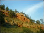 Lovely coloured rock formation