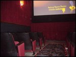 30 seat movie theatre as seen from back row