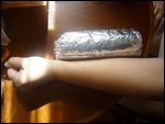 Burrito the size of your forearm!