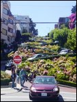 Looking back up at Lombard Street