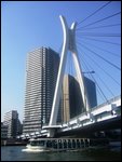 Going under bridge during river cruise