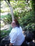 Melissa in Japanese garden