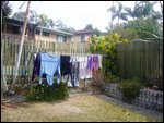 Melissa's laundry hung out to dry