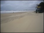 Lonely, cold, wet beach