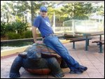 Colin & a turtle