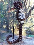 Crazy metal sea horse