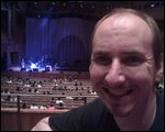 Colin inside the Opera House (phone pic)