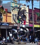 Manly sculpture, or playground?