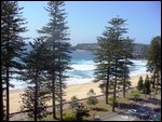 View from our Manly beach hotel