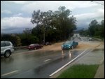 Flooded street