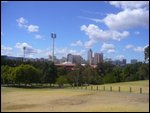 Adelaide, just beyond the cricket grounds