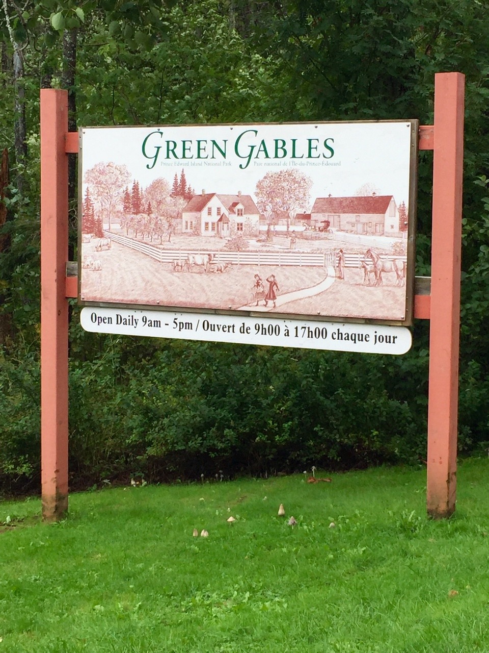 Arriving at the Anne of Green Gables Heritage Site