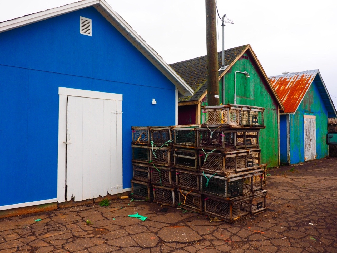 Sheds by the sea