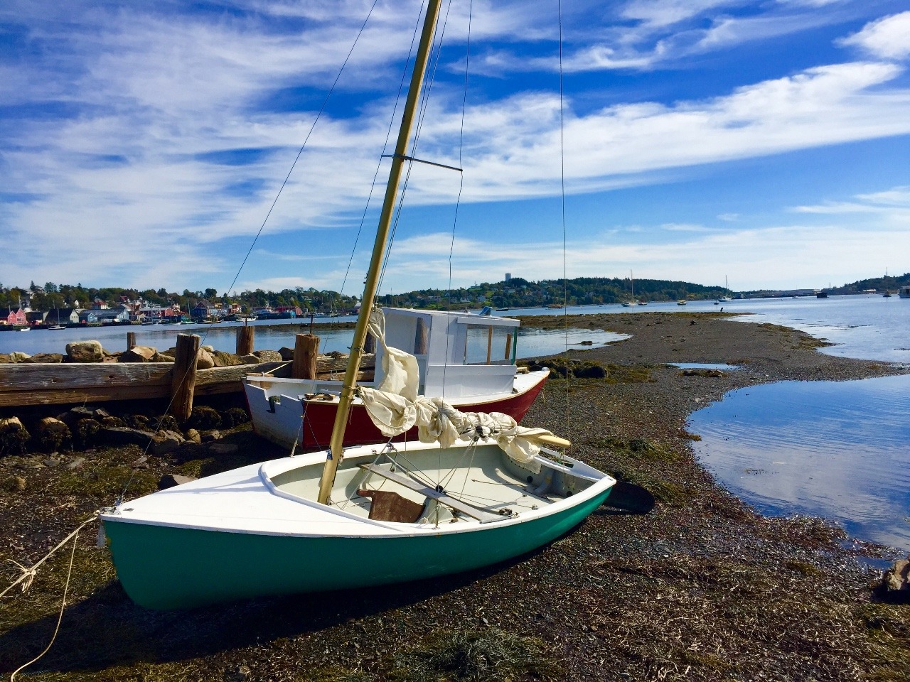 Ship in Lunenburg Harbour