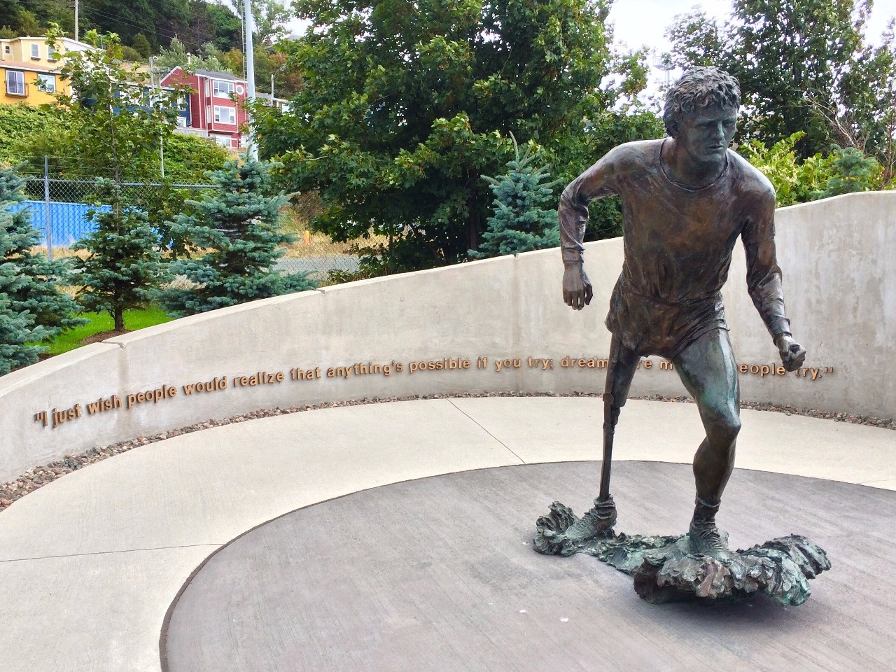 Terry Fox, Mile Zero memorial