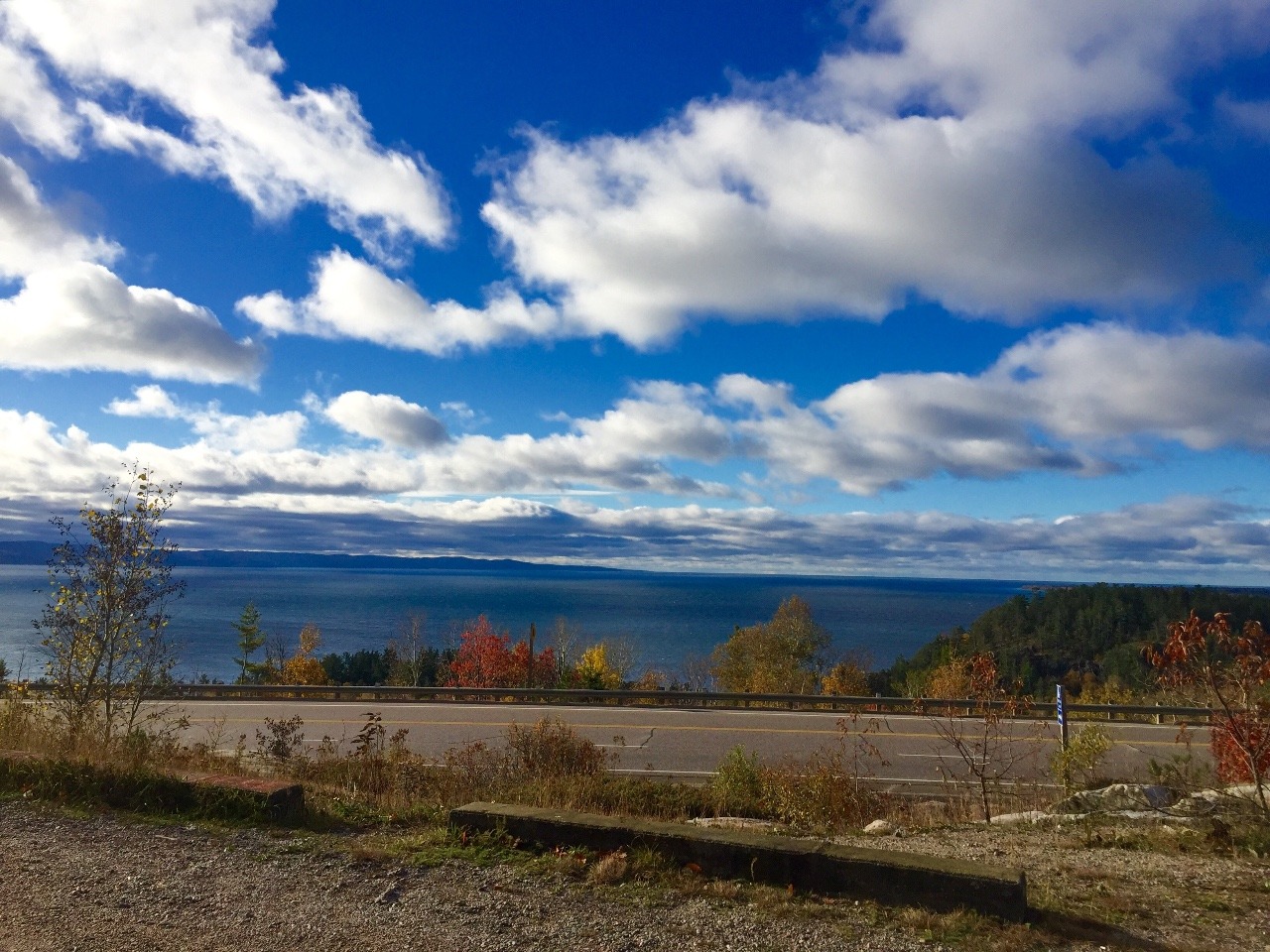 Blue skies approaching Wawa