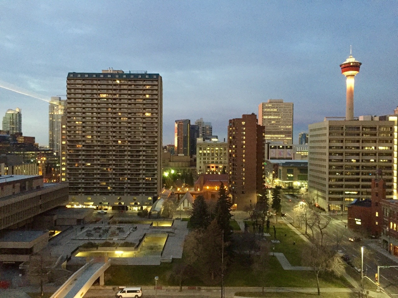 Calgary at dusk