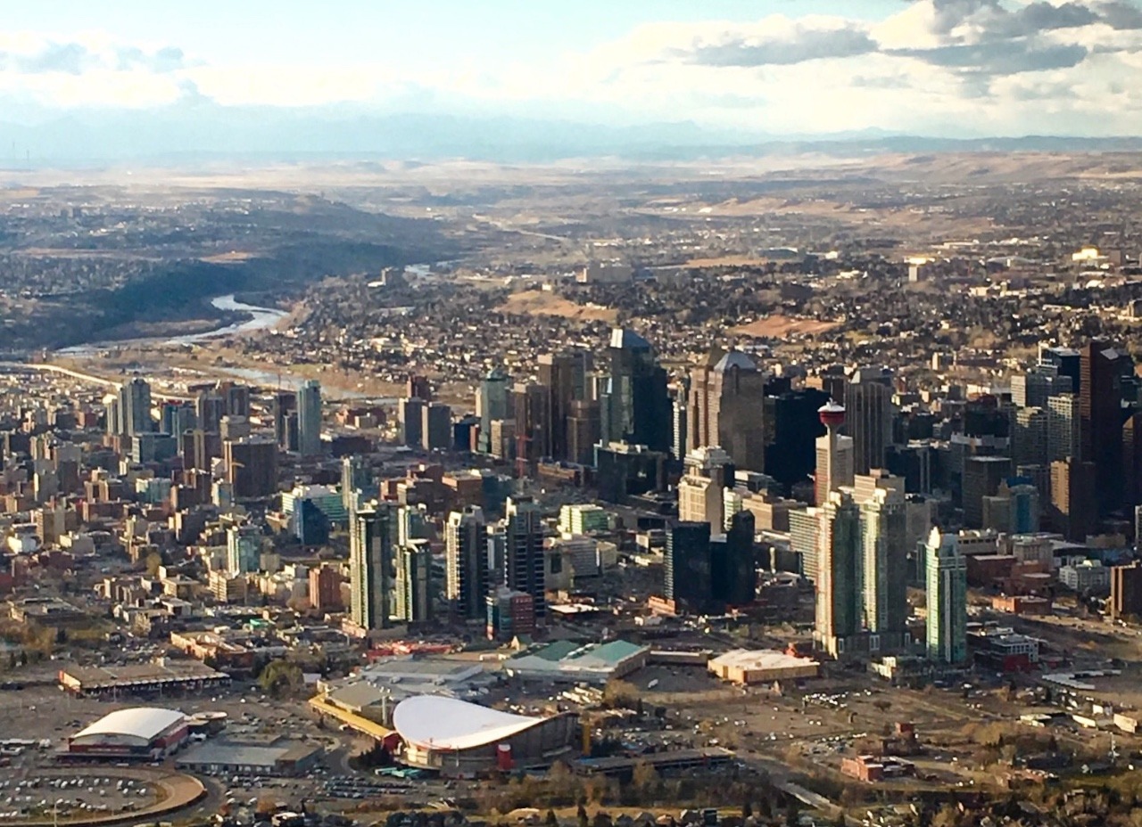 Final approach to Calgary Airport