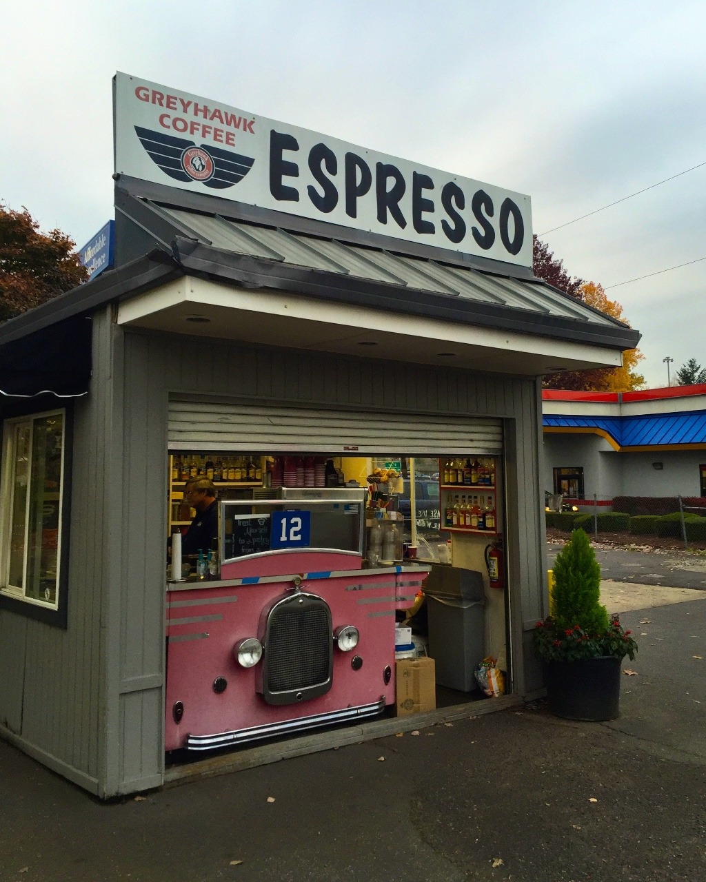 Pop-up Espresso stand (drive through)