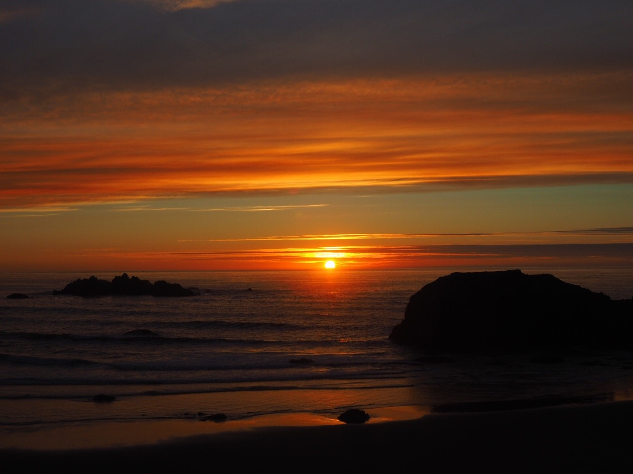 Sunset over the Pacific - Bandon, OR