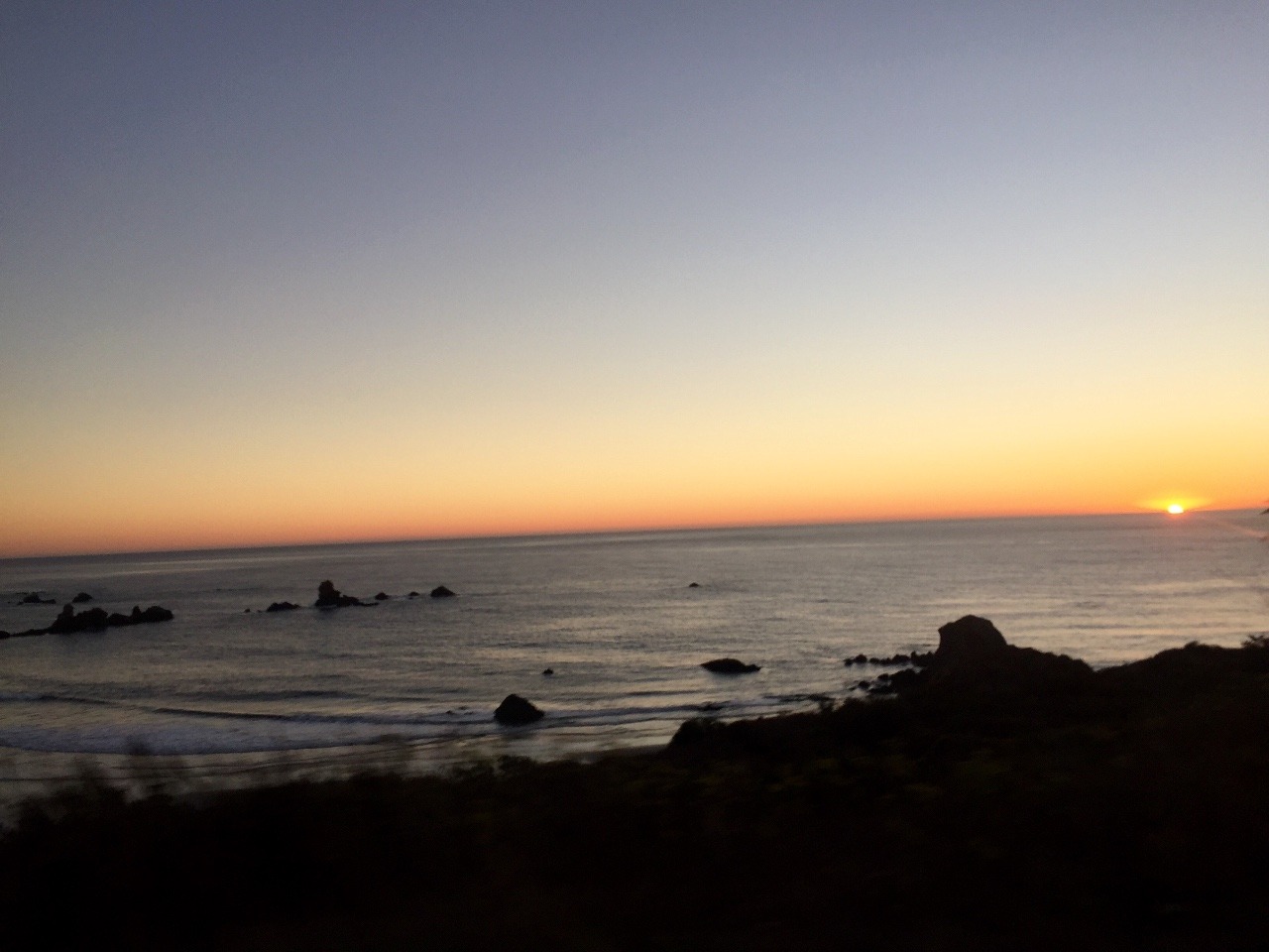 Sunset from the Pacific Coast Highway