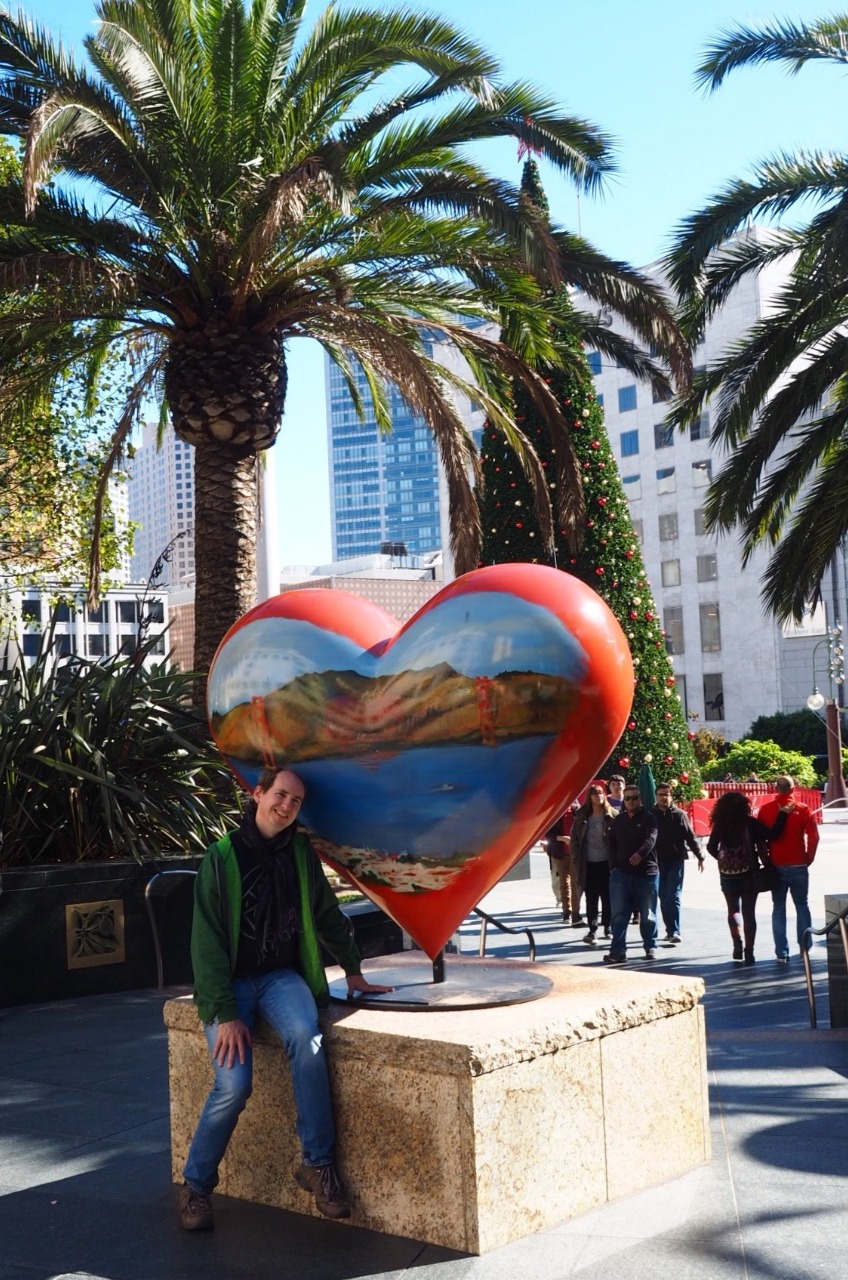 Christmas and Palm trees in Union Square