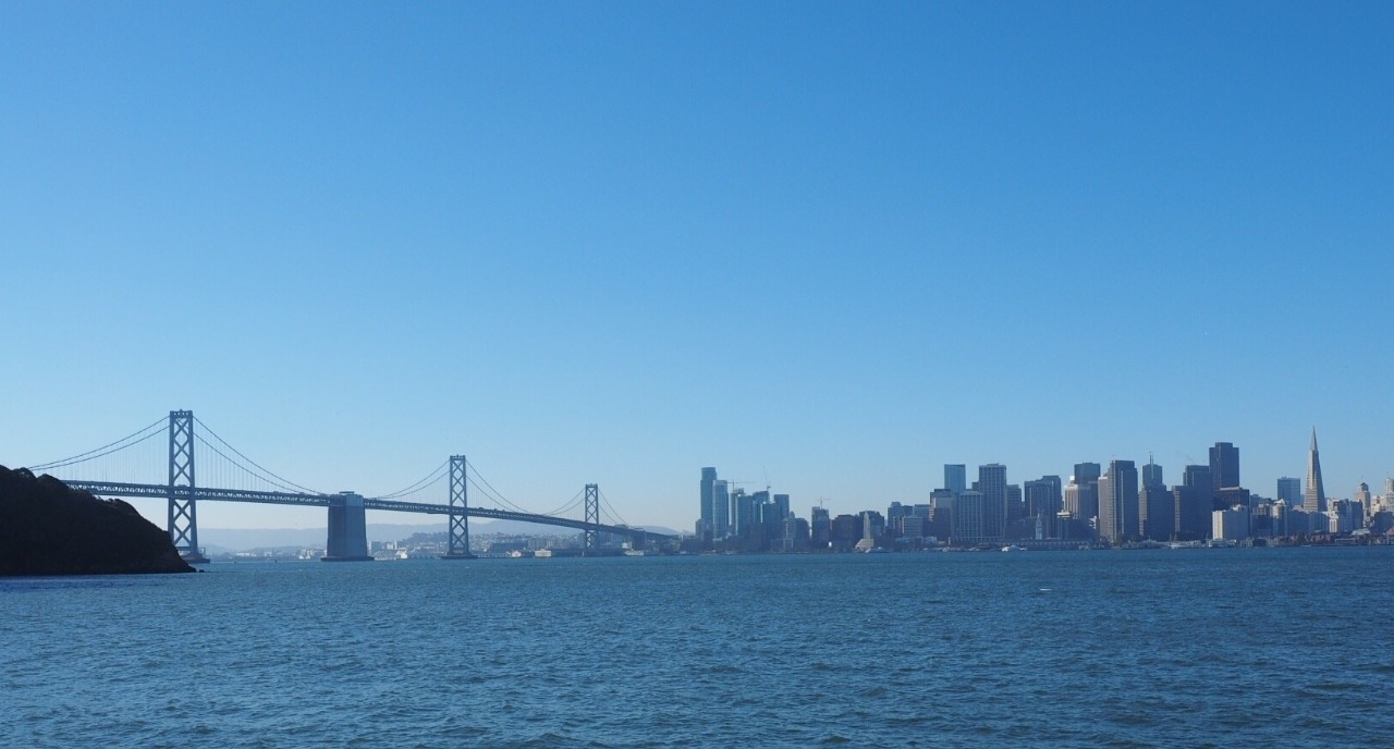 Treasure Island view of the Oakland Bay bridge