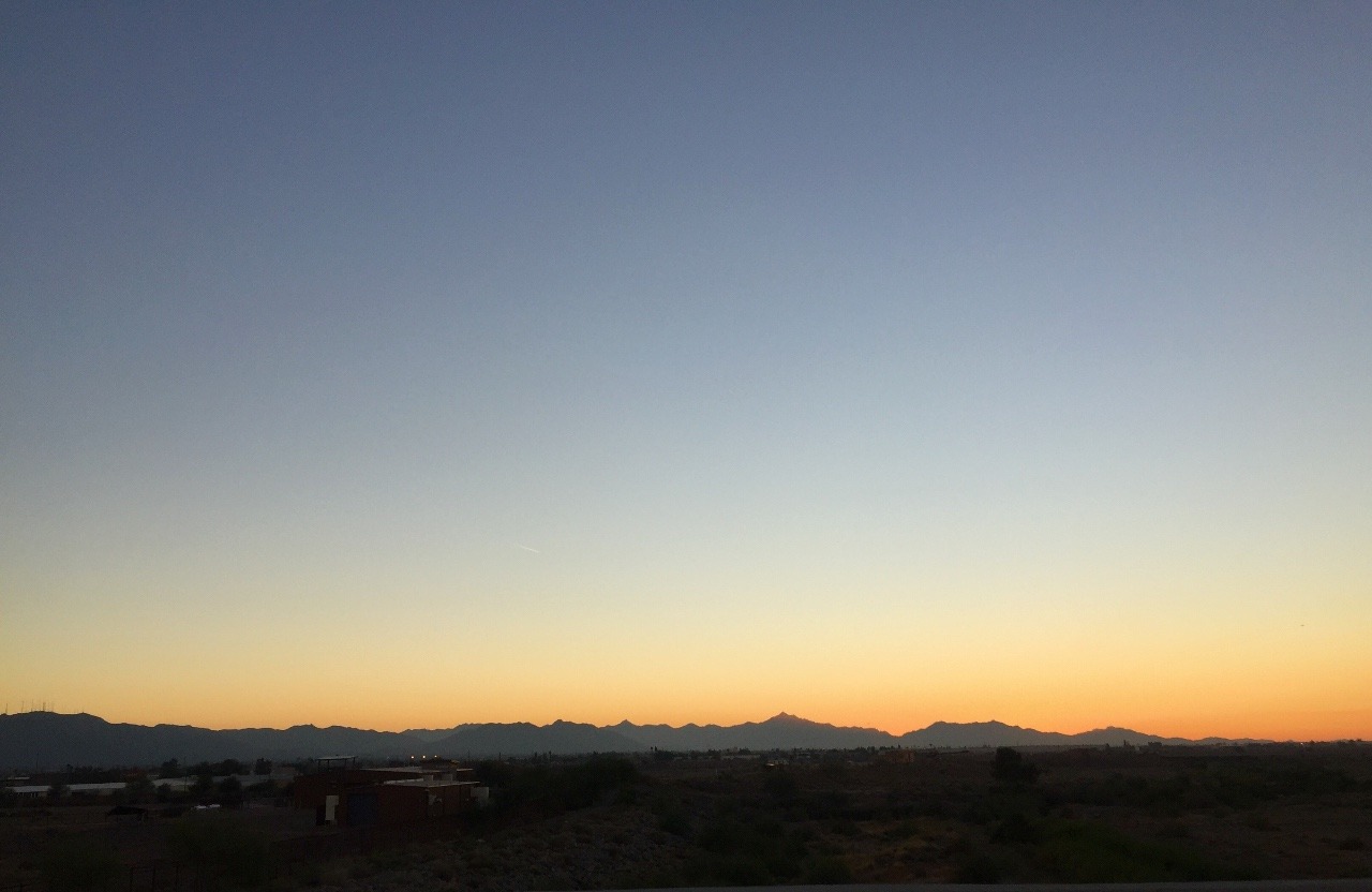 Sunset over Arizona