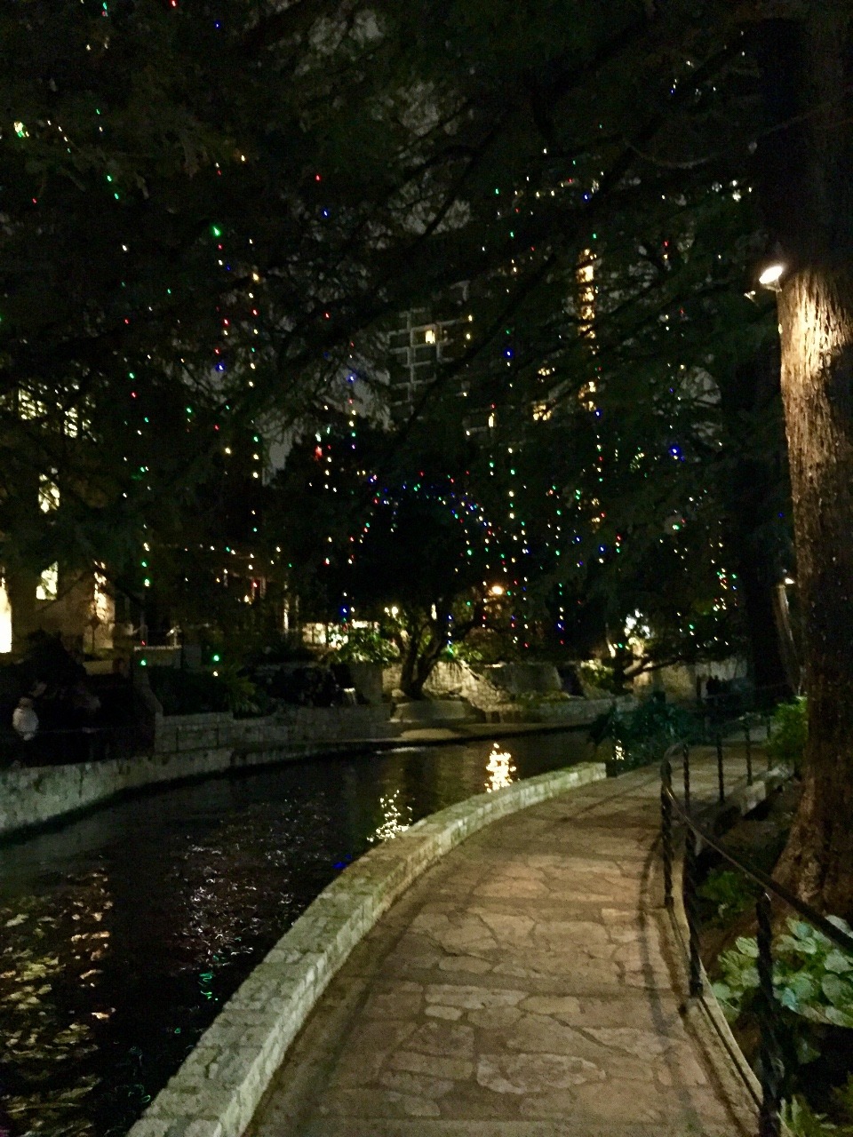 San Antonio Riverwalk at night