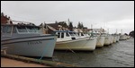 Fishing boats lined up