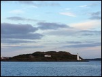 George's Island Lighthouse at dusk