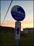 In case of Tsunami - follow this sign!