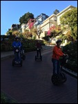 Segway tour down Lombard Street