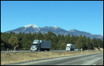 Snow Peaked mountains in Northern Arizona